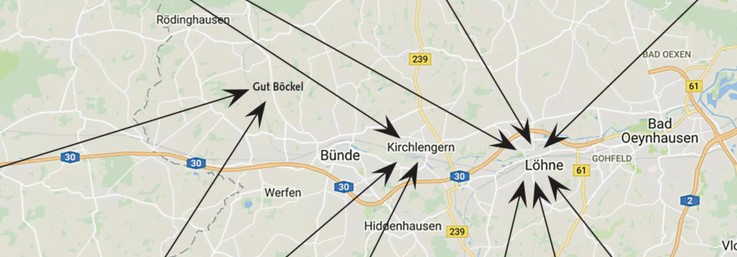 Kartenausschnitt Rennings