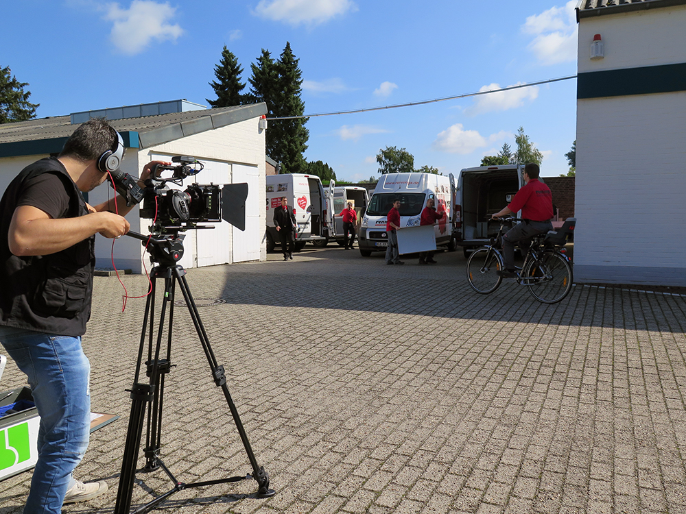Dreharbeiten für den Küchen Rennings Imagefilm